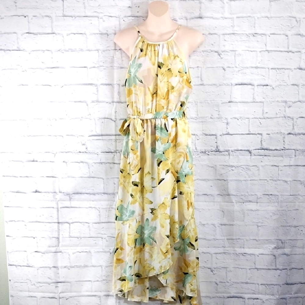 🔵BOGO FREE🔵 Chic Style Maxi Dress Sundress Floral Ruffled Sz S